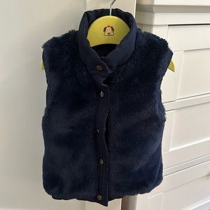 Mayoral reversible navy faux fur vest. Girls 4. Very good condition.